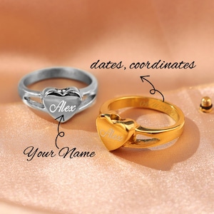 Cremation Ashes Jewelry, Urn Ring for Human Ashes, Custom Cremation Rings for Loss of Mom Dad, Memorial Ashes Ring, Gift of Loss of Dog Pet