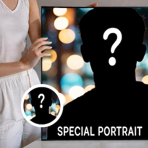 Custom Portrait, Special Personalized Portrait, Portrait from Photo, Customized Face Swap Portrait