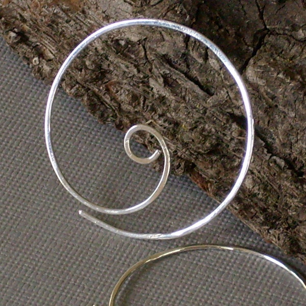 Sterling Silver Spiral Earrings