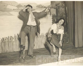 Vintage Foto Vintage 1930er Jahre John Povey Fleming Stage Theaterstück Roy Hudson Eastbourne Sussex UK