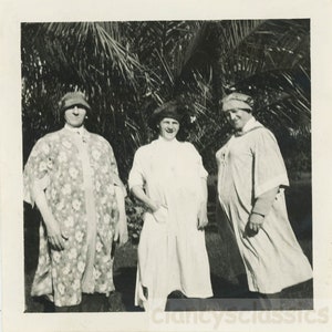 vintage photo 1910 Three Men Wearing Women's Dresses Gender Bender Covina California60 K