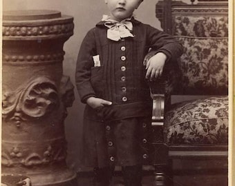 Zwillingskinder von Sam B. Woods, Pionierautor, Crown Point, Indiana, 2 Fotos