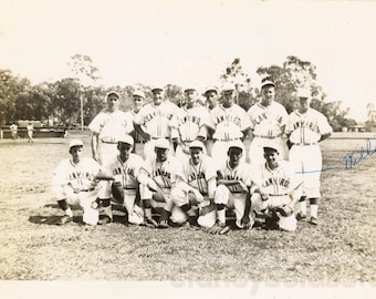 Vintage Foto 1938 Baseball Team namens Lanyards Richmond WA 66U