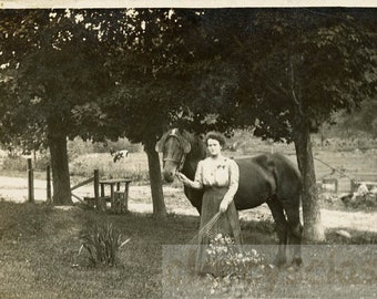 vintage photo 1912 Lenora Clair Died before Wedding Appendix Wilton Monroe Cty Wisconsin RPPC 56 Y