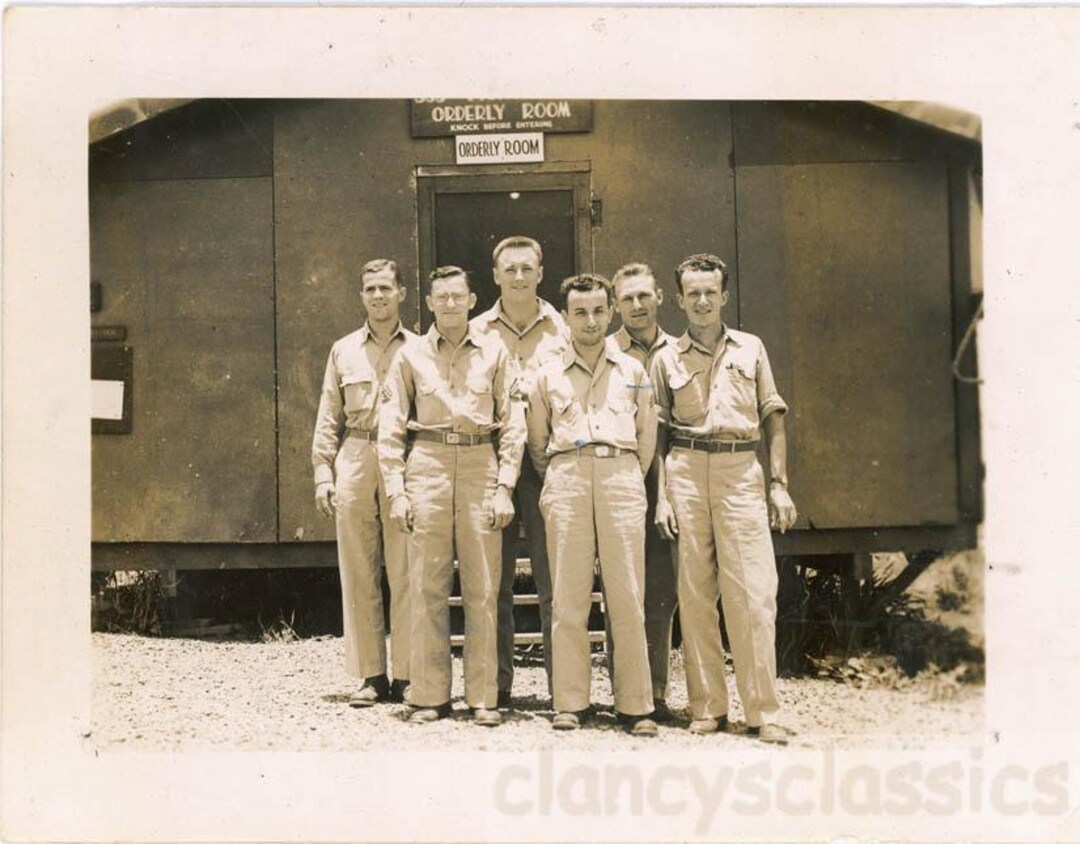 Vintage Photo 1944 Oahu WW2 Paper Shufflers Military Airforce Army ...