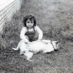 Antique Girl With Dog Picture - Etsy