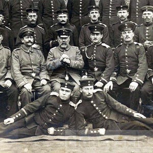 vintage photo 1917 RPPC Real Photo Postcard Pre WWI German PRUSSIAN Army Soldiers 3 U