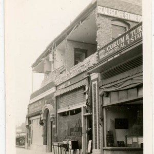 Vintage photo 1940 After Earthquake Hartsick Photograh Inc Store Corum turner Real Estate 7 B