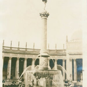 vintage photo 1914 San Francisco Worlds Fair Fountain 26 A