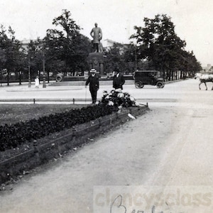 vintage photo 1911 The Beautiful Berlin Germany Park Horse Buggy 36 Y