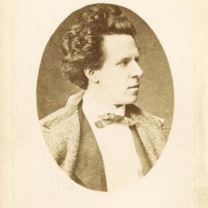 vintage photo 1869 Josef Lewinsky CDV Austrian Theater Star Bing Theater Signed 15T