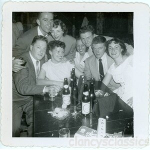 vintage photo 1955 Group Guys & Gals Party at the Bar 53 R