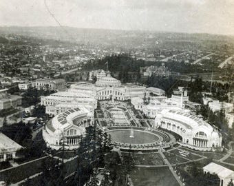 Fotografía antigua de 1909, Exposición Alaska-Yukón del Pacífico de 1909, Corte de Honor del Círculo Polar Ártico, RARA, Expo 17 L