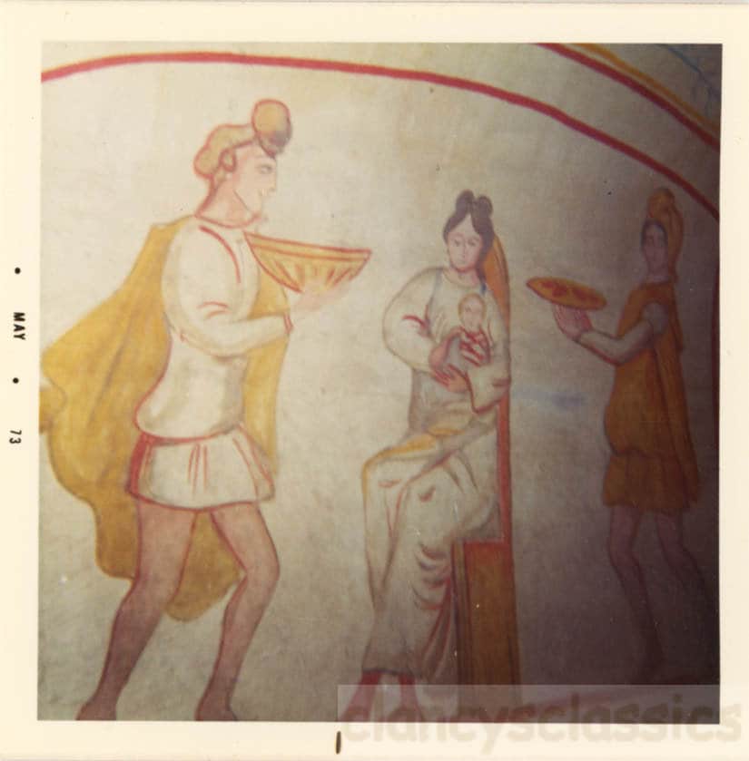 vintage photo 1973 Fresco Painting Ancient Days Roman days Art 52 V