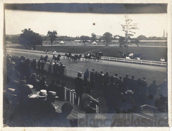 Vintage Photo 1903 Greendale Race Track Sulky Horse Racing 29 P - Etsy