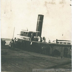 vintage photo 1910 Tugboat Neptune Did This Pull TITANIC Ship 46 P