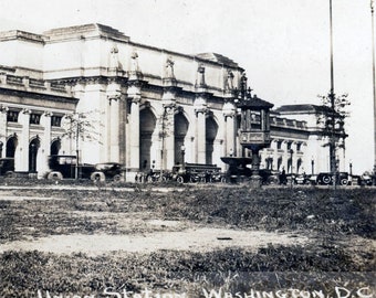 Vintage Foto 1917 Union Station WAshington DC13 F