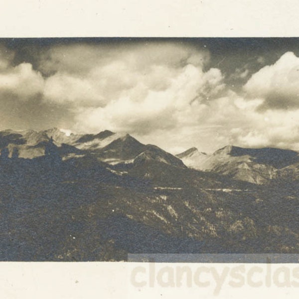 vintage photo 1933 Stunning Landscape Cloud Sky Mountains Estes PArk Colorado 2 B