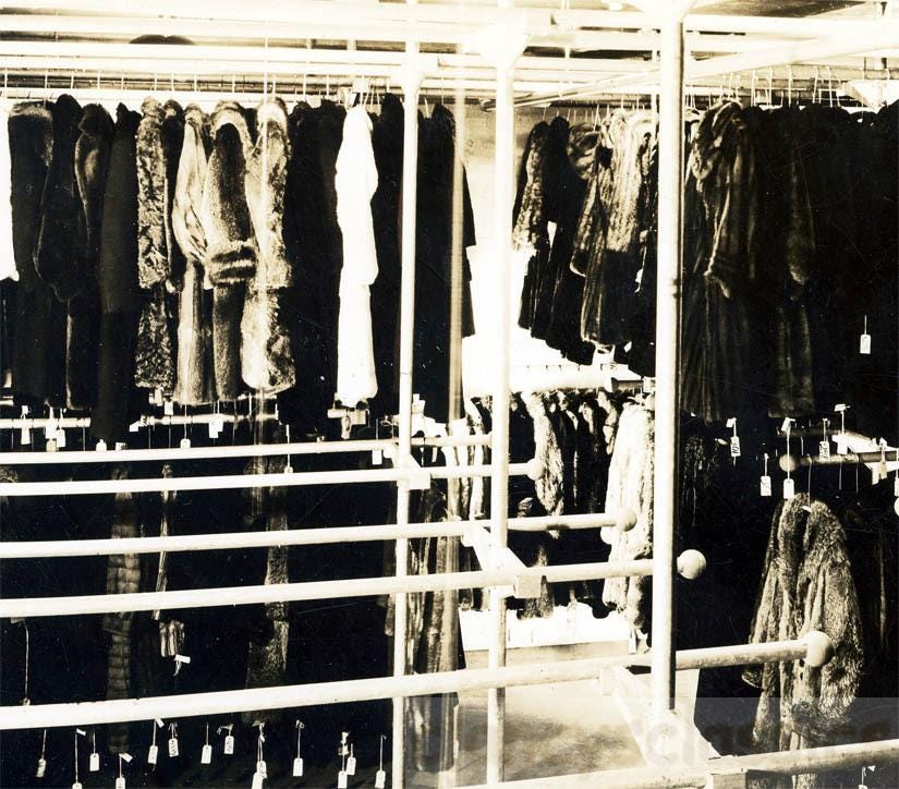 vintage photo Vintage 1930s Photo Luxury Fur Coat Vault Glamour Art Deco Fashion Warehouse