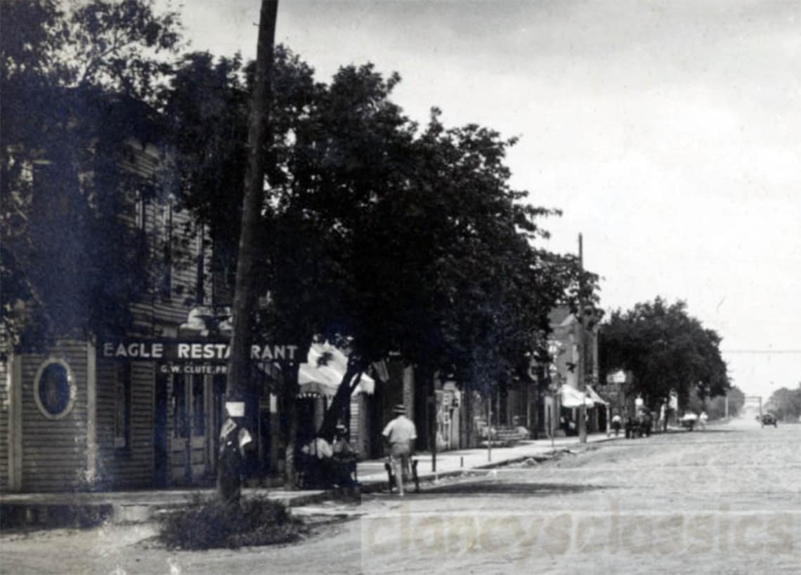 Vintage Photo 1914 Hawarden Iowa Town View Eagle Restaurant Etsy