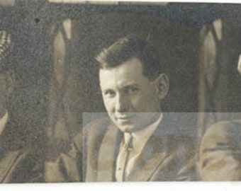 vintage photo 1910 Gem Miniature Man in Check Jeff Cap 5 views 66Q