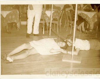 ヴィンテージ写真 1947年 リンボ・パーティー 3枚セット ジーン・オースティン マイ・ブルー・ヘブン・ナイトクラブ ラスベガス