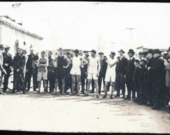 vintage photo 1910 Mens Footrace TRack Meet