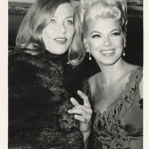 vintage photo Two Beautiful Movie Star Women Mid Century Platinum Blond