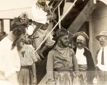 vintage photo 1929 Argh Matey Pirates of the Caribbean or Crossing the Equator