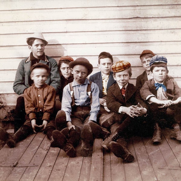 The Neighborhood Boys 1909 New YOrk fine Art Photograph