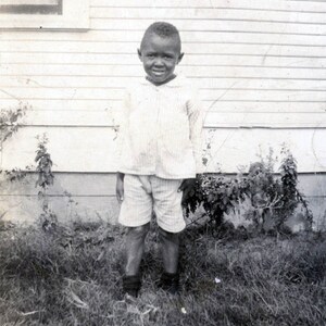 vintage photo 1922 African American Little Boy Vernon Your Grandson 14 H
