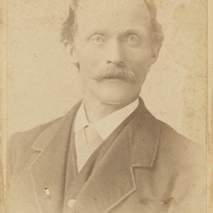 ヴィンテージ写真 1865 CDV 若い男性 グランドラピッズ ミシガン 23 E