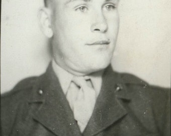 vintage photo photobooth photo booth Marine Soldier Military man