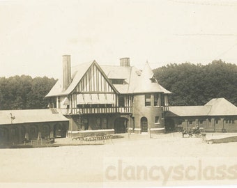 vintage photo 1906 Roger Williams Park Boathouse Providence Rhode Island 37 H