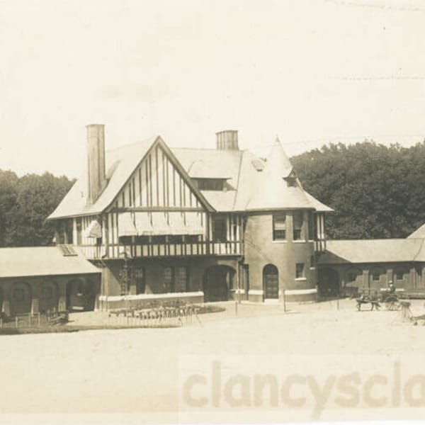 vintage photo 1906 Roger Williams Park Boathouse Providence Rhode Island 37 H