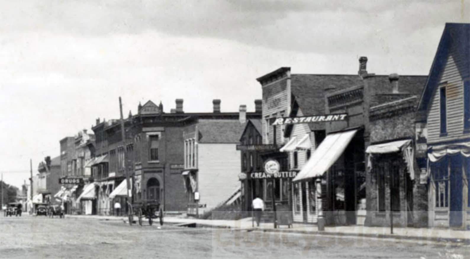 Vintage Photo 1914 Hawarden Iowa Town View Eagle Restaurant Etsy