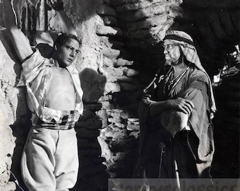 vintage photo Vintage Film noch von Rudolph Valentino in The Son of the Sheik 10X8 Fotografie