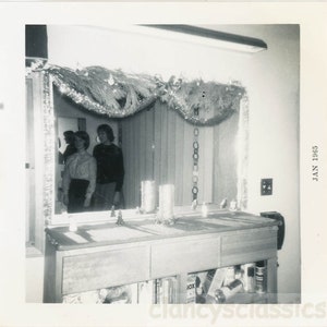 vintage photo 1965 Abstract Women Reflection in Two Mirrors 30A