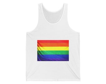 Gay Pride Unisex Jersey Tank!