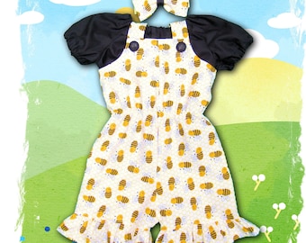 Bee First Birthday Outfit / Baby Girl First Birthday Outfit / Bee Birthday Outfit / Bee Romper / Bumble Bee / First Birthday Outfit Girl