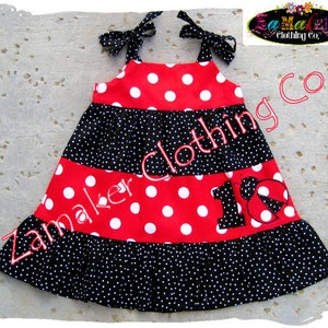 Custom Boutique Girl Lady Bug Dress Infant Toddler Baby Ladybug Birthday Clothing Size 3 6 9 12 18 24 month 2t 3t 3 4 4t 5 6