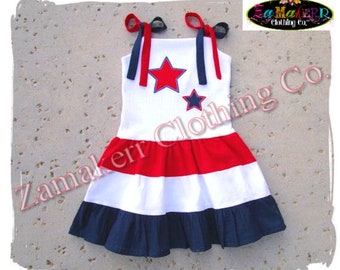 Baby Girl 4th of July Dress / Toddler Girl Dress / 4th of July Outfit / Patriotic Dress / July 4th Dress / Baby Girl Outfit / Baby Dress
