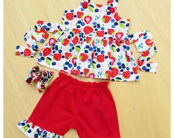 Strawberry 1st Birthday / Girls 1st Birthday / Berry 1st Birthday / Sweet One Birthday / Strawberry Birthday Outfit / Baby 1st Birthday Girl