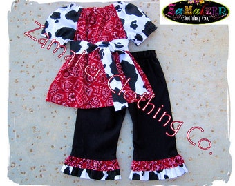 Girl Outfit Sets, Cowgirl Outfit, Cow Outfit Toddler, Cow Outfit Baby, Baby Girl Cow Outfit, Baby Girl Clothes, Toddler Girl Clothes, Party