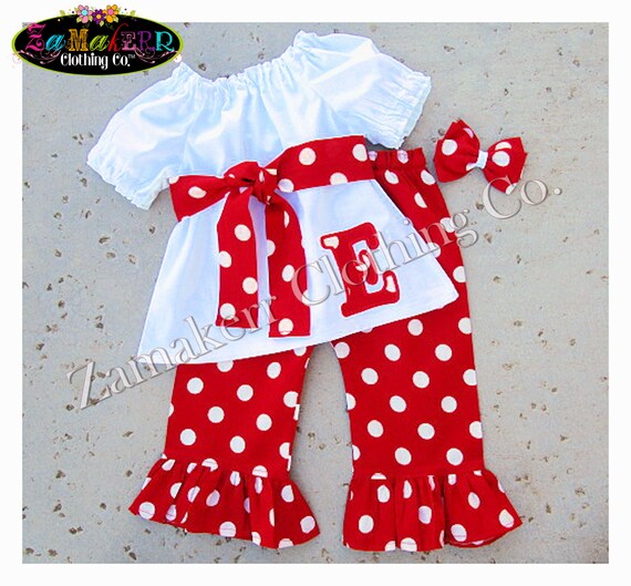 red polka dot dress for baby girl