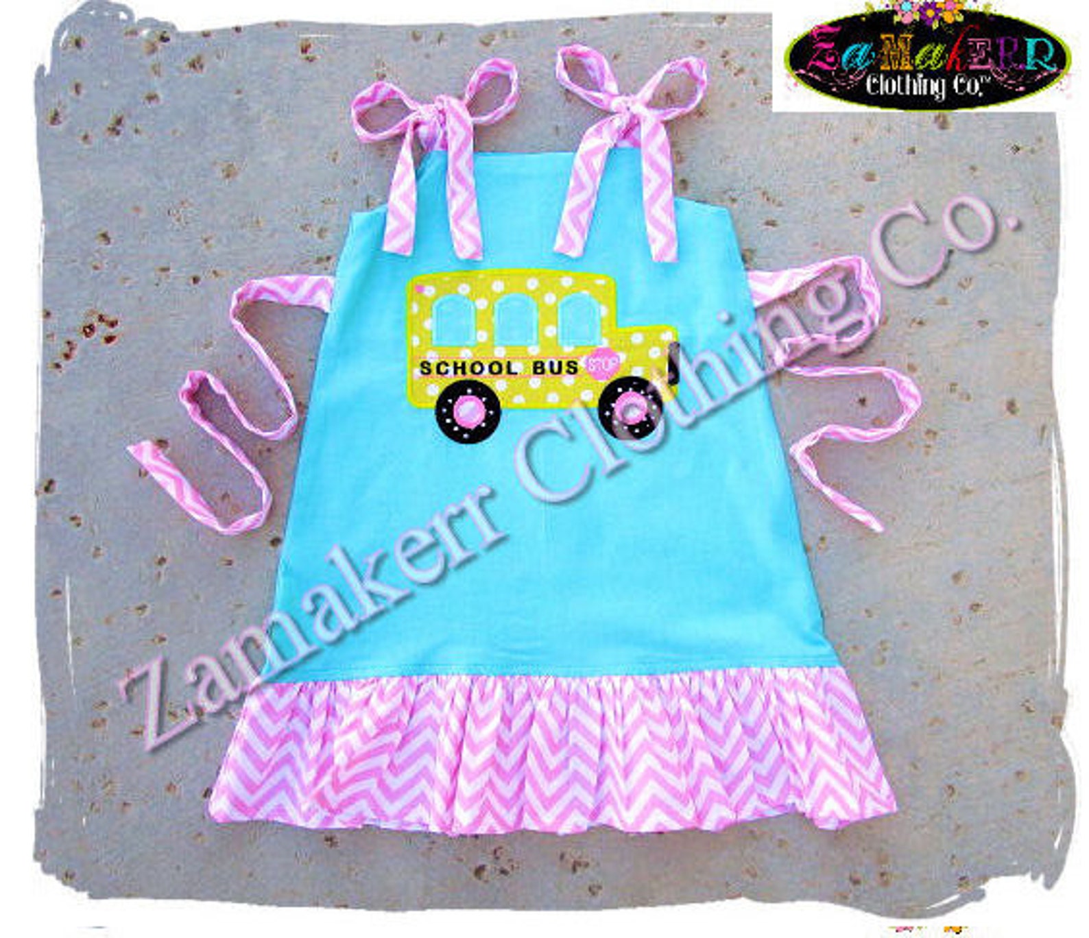 Girl Back To School BUS Clothing Dress Outfit SIZE 2t 3t 4t 5t Etsy