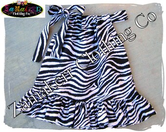 Girls Zebra Pillowcase Dress - Free shipping