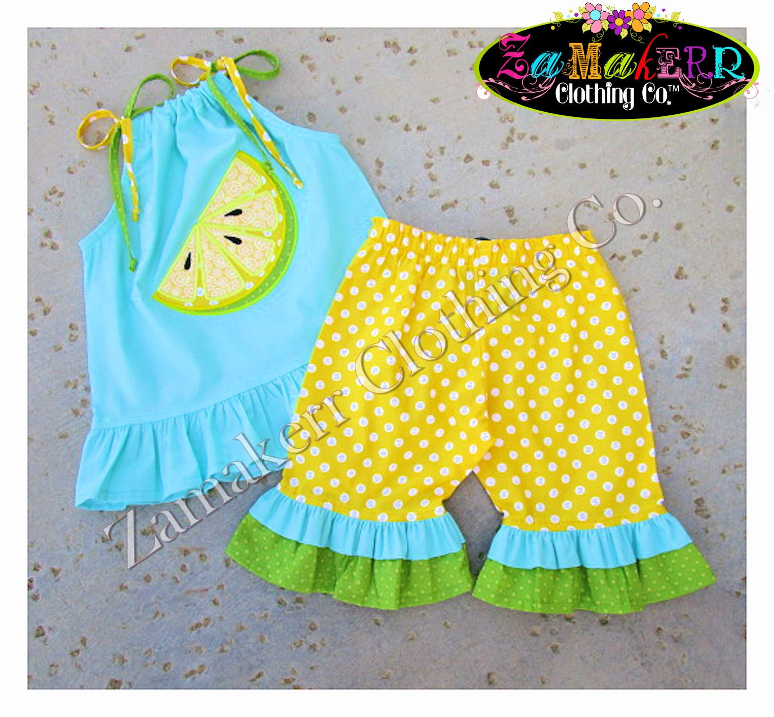 Baby girl lemon outfit best sale