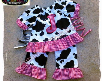 Girl Barnyard Birthday Outfit, Girl Cow Birthday Outfit, Animal Barn Party, Farm Girl Birthday Party, Barnyard Baby Shower, 1st 2nd Birthday