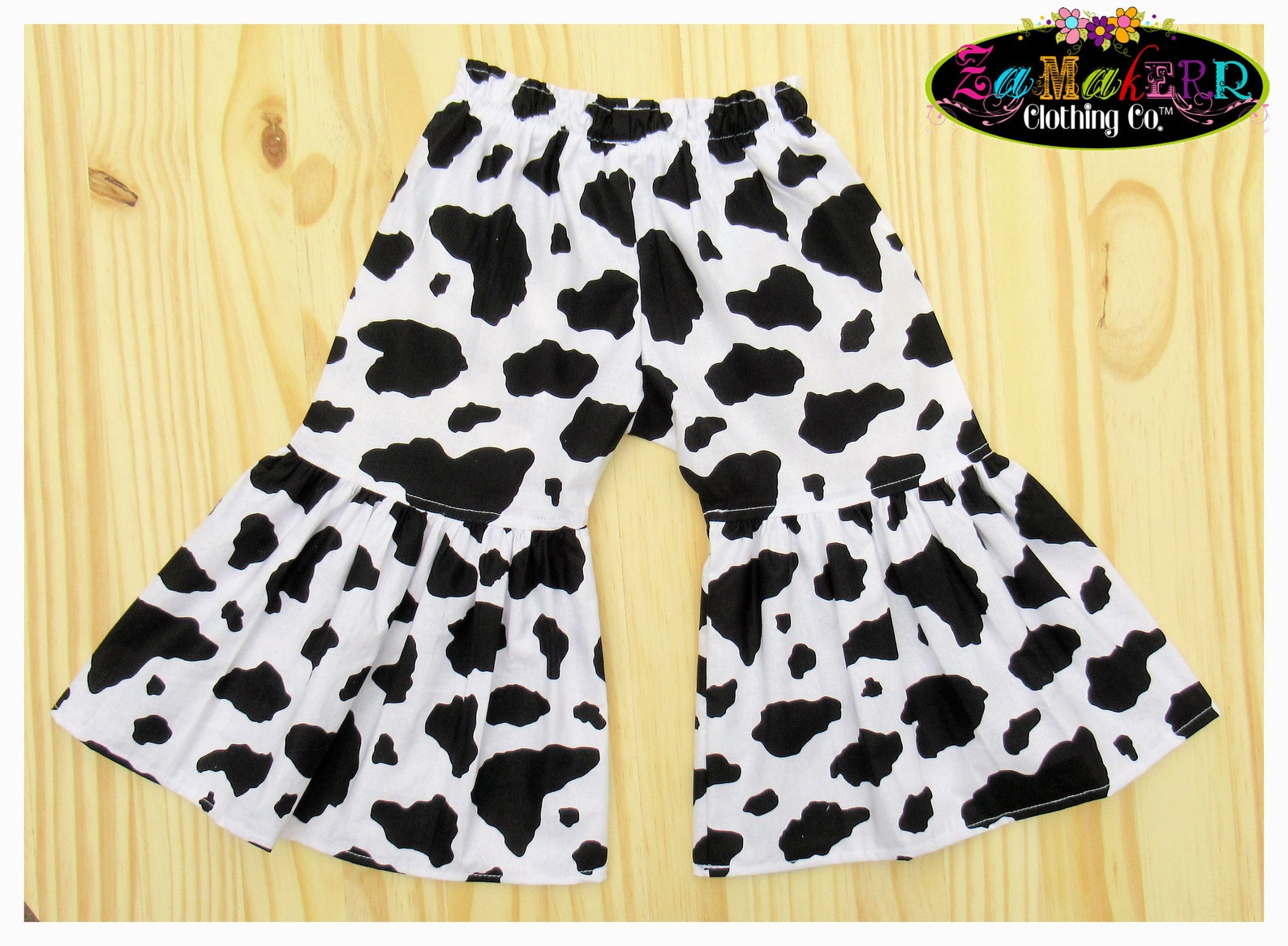 Cow Print Flare Pants / Baby Bell Bottoms / Toddler Bell Etsy